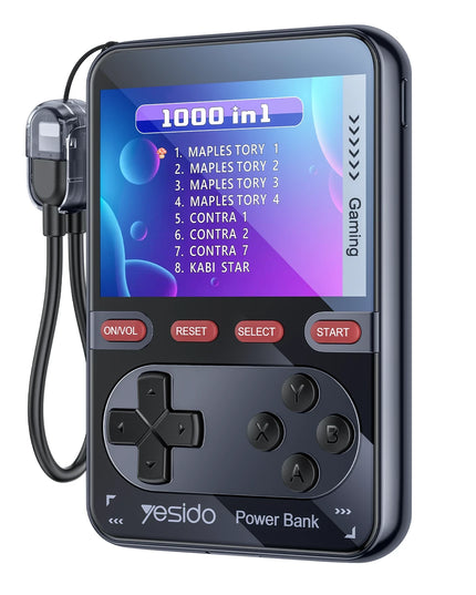 YP87 Dahili Retro Oyun Konsollu 10.000 mAh 2in1 20W PD Hızlı Şarj Powerbank