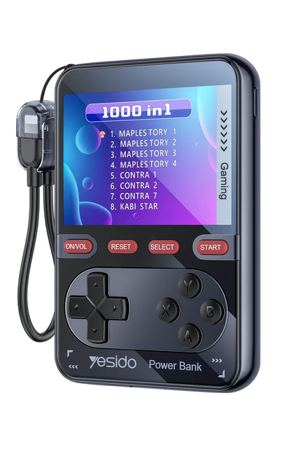 YP87 Dahili Retro Oyun Konsollu 10.000 mAh 2in1 20W PD Hızlı Şarj Powerbank
