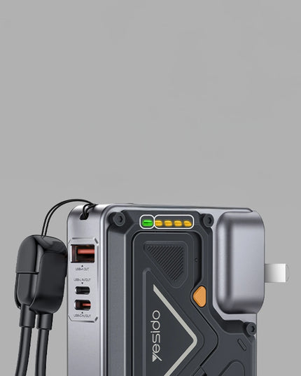 YP89 Akım Korumalı ve Stantlı 10.000 mAh 5in1 22.5W PD ve 15W Kablosuz Hızlı Şarj Destekli Magsafe Powerbank 4