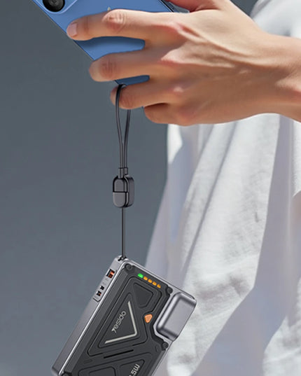 YP89 Akım Korumalı ve Stantlı 10.000 mAh 5in1 22.5W PD ve 15W Kablosuz Hızlı Şarj Destekli Magsafe Powerbank 3