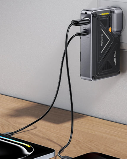 YP89 Akım Korumalı ve Stantlı 10.000 mAh 5in1 22.5W PD ve 15W Kablosuz Hızlı Şarj Destekli Magsafe Powerbank 5