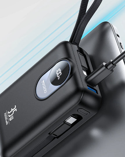 YP94 Dijital Göstergeli 20.000 mAh 35W Hızlı Şarj Destekli Çift Kablolu Powerbank 3