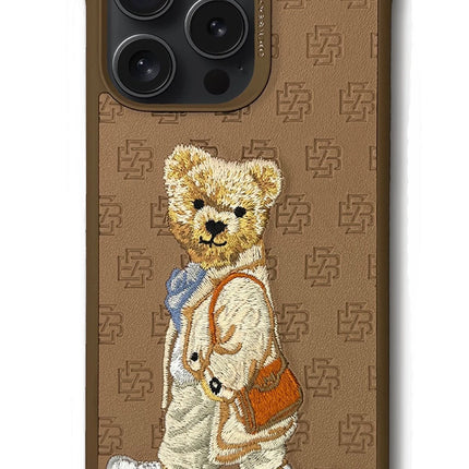 iPhone 15 Pro Paris Gentleman Kapak Kılıf - Kahverengi