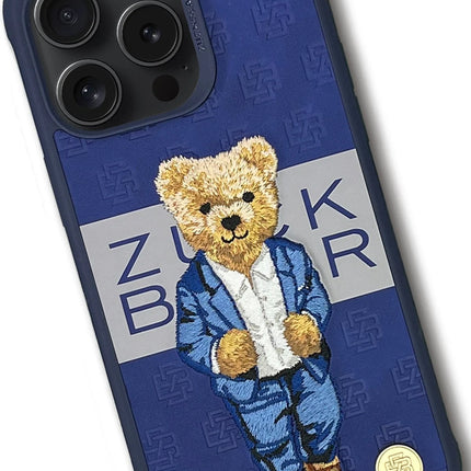 iPhone 15 Pro Paris Gentleman Kapak Kılıf - Lacivert 3