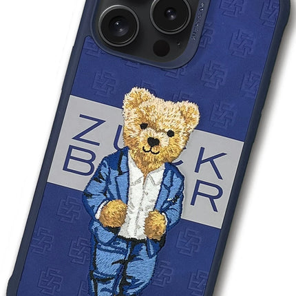 iPhone 15 Pro Paris Gentleman Kapak Kılıf - Lacivert 2