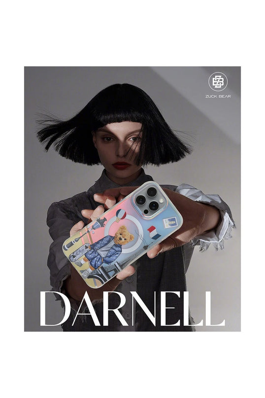 iPhone 16 Darnell Frosted Laser Magsafe Kapak Kılıf - Şeffaf 2