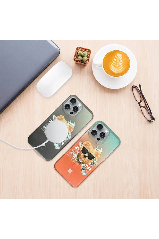 iPhone 16 Harold Magsafe Kapak Kılıf - Turuncu 4