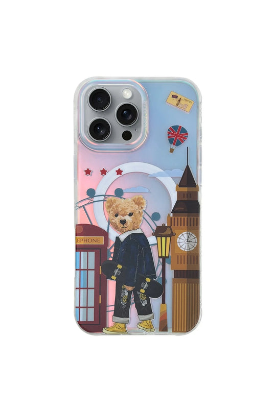 iPhone 16 Pro Max Darnell Frosted Laser Magsafe Kapak Kılıf - Kırmızı