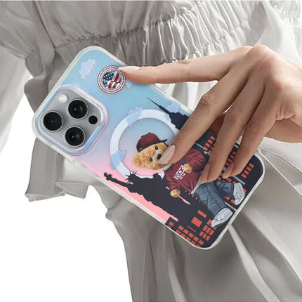 iPhone 16 Pro Max Darnell Frosted Laser Magsafe Kapak Kılıf - Şeffaf 3