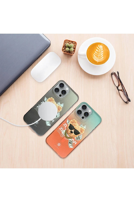 iPhone 16 Pro Max Harold Magsafe Kapak Kılıf - Turuncu 4